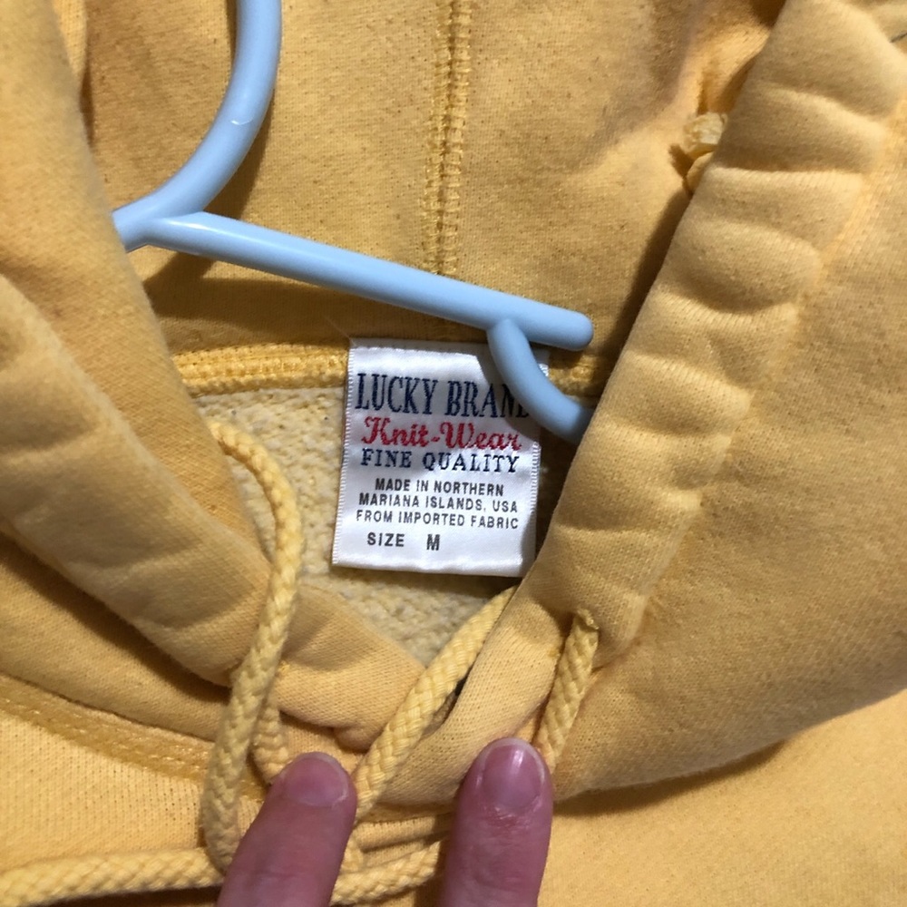 Yellow lucky brand sweatshirt - Picture 2 of 2
